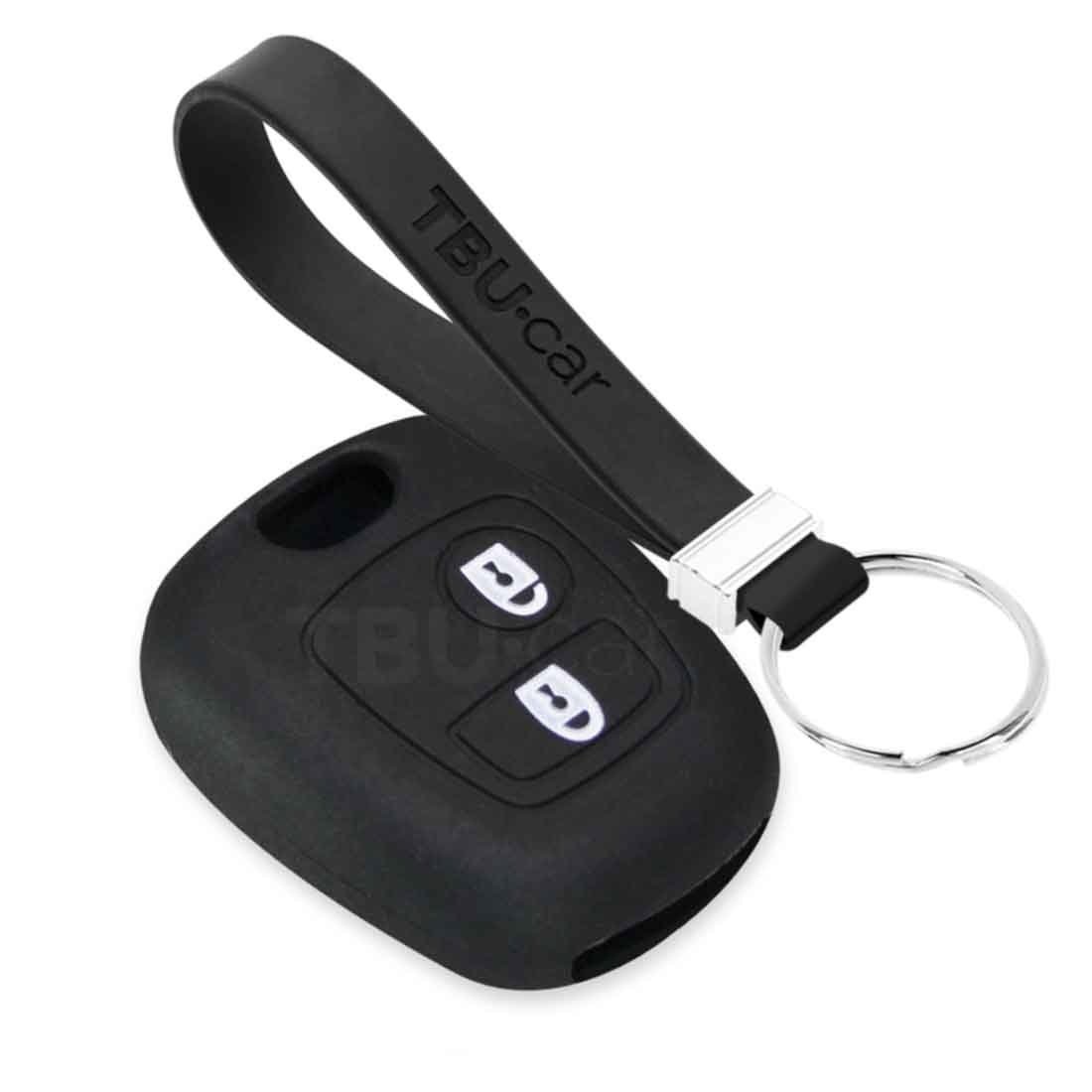 TBU car TBU car Funda Carcasa llave compatible con Toyota - Funda de Silicona - Cover de Llave Coche - Negro