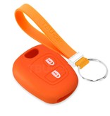 TBU car TBU car Housse de Protection clé compatible avec Toyota - Coque Cover Housse étui en Silicone - Orange