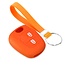 Capa para chave do carro compatível com Toyota - Capa Protetora de Chave Remota de Silicone - Tampa Remota FOB - Laranja