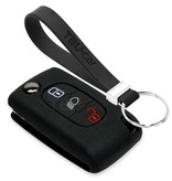 TBU car TBU car Car key cover compatible with Citroën - Silicone Protective Remote Key Shell - FOB Case Cover - Black