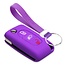 Housse de Protection clé compatible avec Peugeot - Coque Cover Housse étui en Silicone - Violet