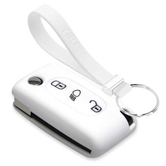 TBU car® Peugeot Cover chiavi - Bianco