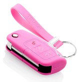 TBU car TBU car Car key cover compatible with Ford - Silicone Protective Remote Key Shell - FOB Case Cover - Pink