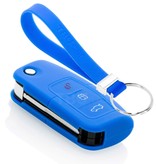 TBU car Ford Capa Silicone Chave do carro - Capa protetora - Tampa remota FOB - Azul