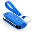 Car key cover compatible with Ford - Silicone Protective Remote Key Shell - FOB Case Cover - Blue