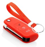 TBU car TBU car Funda Carcasa llave compatible con Ford - Funda de Silicona - Cover de Llave Coche - Rojo