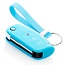 Capa para chave do carro compatível com Ford - Capa Protetora de Chave Remota de Silicone - Tampa Remota FOB - Azul claro