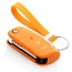 Capa para chave do carro compatível com Ford - Capa Protetora de Chave Remota de Silicone - Tampa Remota FOB - Laranja
