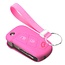 Capa para chave do carro compatível com Ford - Capa Protetora de Chave Remota de Silicone - Tampa Remota FOB - Rosa