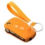 Autoschlüssel Hülle kompatibel mit Ford 3 Tasten (KA) - Schutzhülle aus Silikon - Auto Schlüsselhülle Cover in Orange