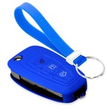 TBU car Ford Capa Silicone Chave do carro - Capa protetora - Tampa remota FOB - Azul