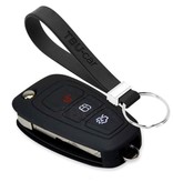 TBU car Ford Capa Silicone Chave do carro - Capa protetora - Tampa remota FOB - Preto