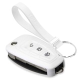 TBU car Ford Capa Silicone Chave do carro - Capa protetora - Tampa remota FOB - Branco