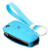 TBU car TBU car Car key cover compatible with Ford - Silicone Protective Remote Key Shell - FOB Case Cover - Light Blue