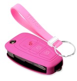 TBU car TBU car Funda Carcasa llave compatible con Ford - Funda de Silicona - Cover de Llave Coche - Rosa