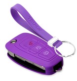 TBU car TBU car Housse de Protection clé compatible avec Ford - Coque Cover Housse étui en Silicone - Violet