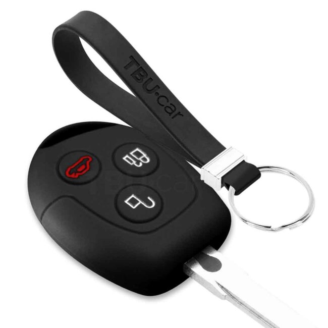 Cover chiavi auto compatibile con Ford - Copertura protettiva - Custodia Protettiva in Silicone - Nero