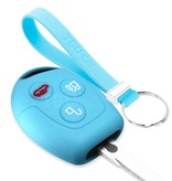 TBU car TBU car Funda Carcasa llave compatible con Ford - Funda de Silicona - Cover de Llave Coche - Azul claro