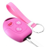 TBU car TBU car Autoschlüssel Hülle kompatibel mit Ford 3 Tasten - Schutzhülle aus Silikon - Auto Schlüsselhülle Cover in Rosa