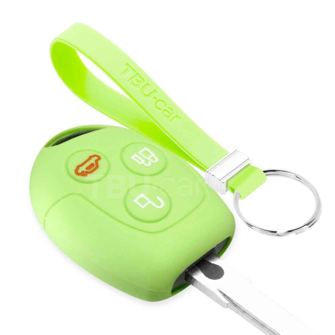 TBU car TBU car Car key cover compatible with Ford - Silicone Protective Remote Key Shell - FOB Case Cover - Glow in the Dark