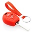 Capa para chave do carro compatível com Ford - Capa Protetora de Chave Remota de Silicone - Tampa Remota FOB - Vermelho