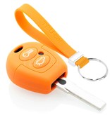 TBU car TBU car Funda Carcasa llave compatible con Ford - Funda de Silicona - Cover de Llave Coche - Naranja