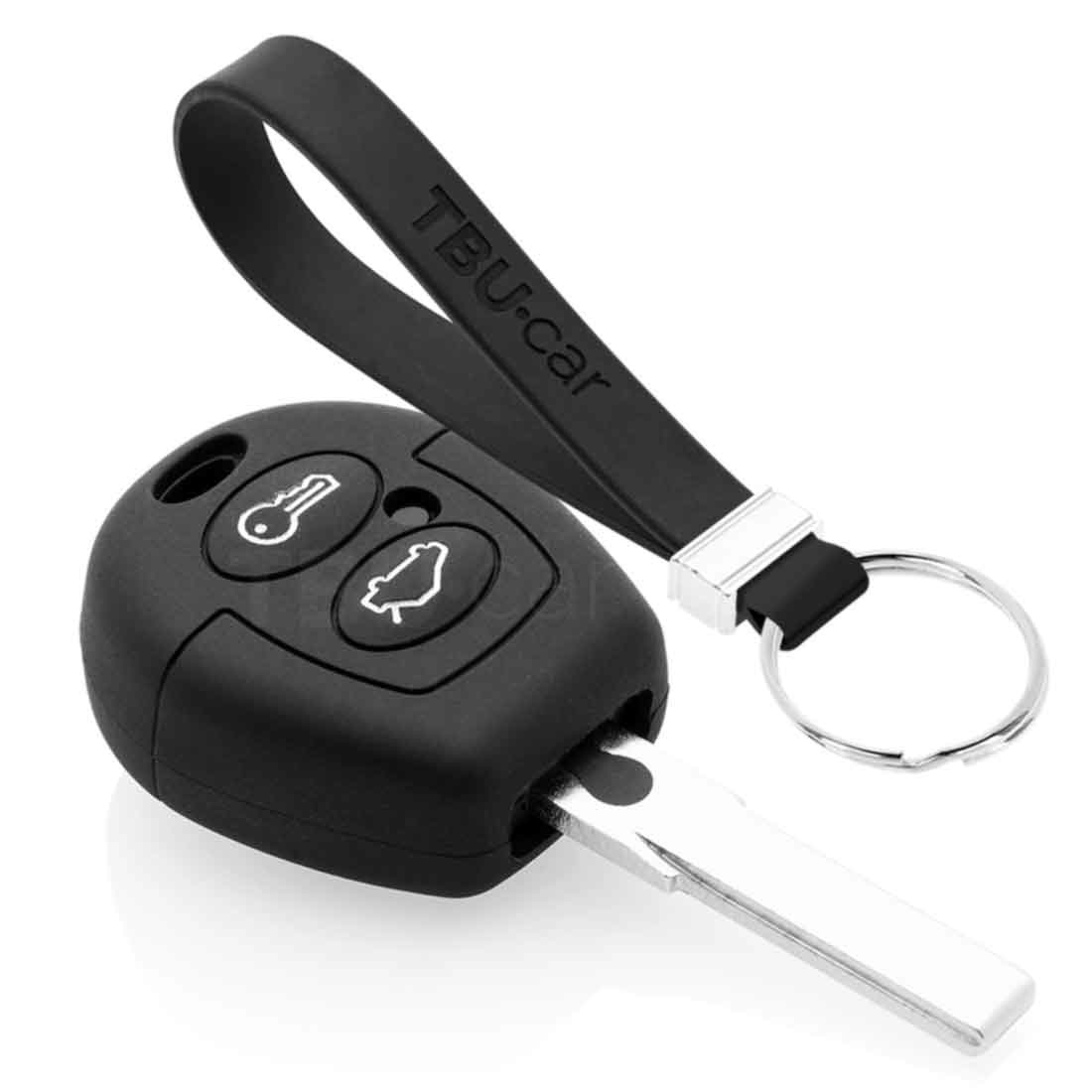 TBU car TBU car Car key cover compatible with Ford - Silicone Protective Remote Key Shell - FOB Case Cover - Black