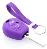 TBU car TBU car Car key cover compatible with Ford - Silicone Protective Remote Key Shell - FOB Case Cover - Purple