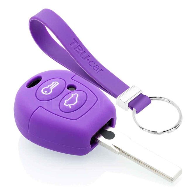 Capa para chave do carro compatível com Ford - Capa Protetora de Chave Remota de Silicone - Tampa Remota FOB - Roxo