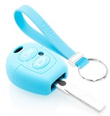 TBU car Ford Capa Silicone Chave do carro - Capa protetora - Tampa remota FOB - Azul claro