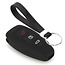 Capa para chave do carro compatível com Ford - Capa Protetora de Chave Remota de Silicone - Tampa Remota FOB - Preto