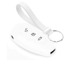 TBU car Autoschlüssel Hülle kompatibel mit Ford 3 Tasten (Keyless Entry) -  Schutzhülle aus Silikon - Auto Schlüsselhülle Cover in Hellblau
