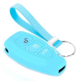 TBU car Ford Capa Silicone Chave - Azul claro