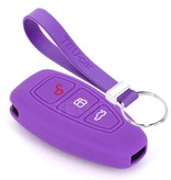 TBU car TBU car Housse de Protection clé compatible avec Ford - Coque Cover Housse étui en Silicone - Violet