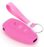 TBU car Ford Capa Silicone Chave do carro - Capa protetora - Tampa remota FOB - Rosa