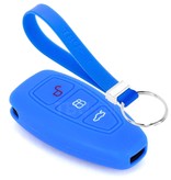 TBU car TBU car Sleutel cover compatibel met Ford - Silicone sleutelhoesje - beschermhoesje autosleutel - Blauw