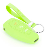 TBU car TBU car Car key cover compatible with Ford - Silicone Protective Remote Key Shell - FOB Case Cover - Glow in the Dark
