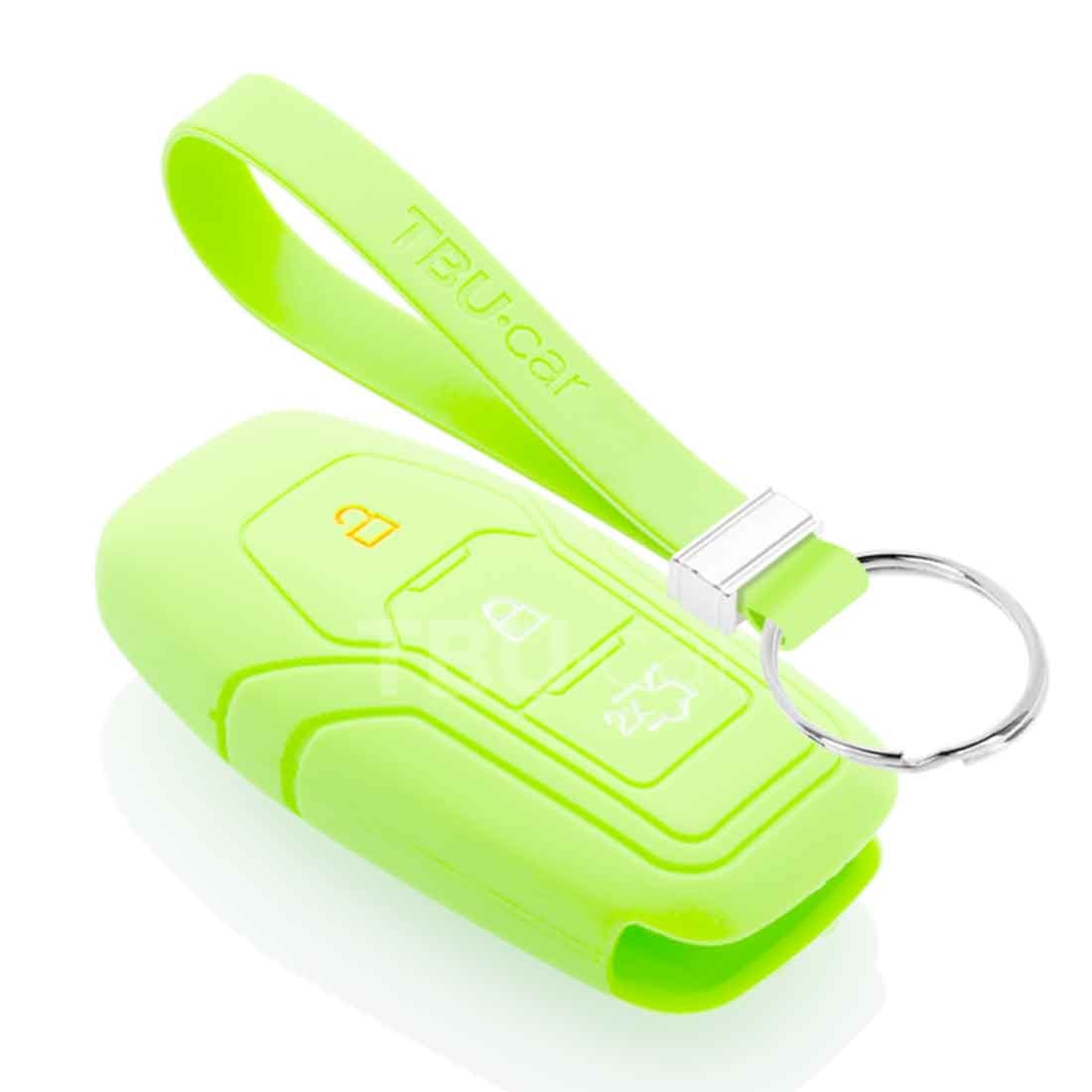 TBU car TBU car Funda Carcasa llave compatible con Ford - Funda de Silicona - Cover de Llave Coche - Glow in the Dark