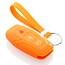 Capa para chave do carro compatível com Ford - Capa Protetora de Chave Remota de Silicone - Tampa Remota FOB - Laranja