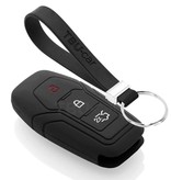 TBU car TBU car Sleutel cover compatibel met Ford - Silicone sleutelhoesje - beschermhoesje autosleutel - Zwart