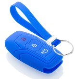 TBU car Ford Capa Silicone Chave do carro - Capa protetora - Tampa remota FOB - Azul