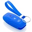 Funda Carcasa llave compatible con Ford - Funda de Silicona - Cover de Llave Coche - Azul