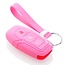 Capa para chave do carro compatível com Ford - Capa Protetora de Chave Remota de Silicone - Tampa Remota FOB - Rosa