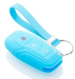 TBU car TBU car Cover chiavi auto compatibile con Ford - Copertura protettiva - Custodia Protettiva in Silicone - Celeste
