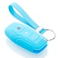 Capa para chave do carro compatível com Ford - Capa Protetora de Chave Remota de Silicone - Tampa Remota FOB - Azul claro