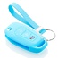 Capa para chave do carro compatível com Ford - Capa Protetora de Chave Remota de Silicone - Tampa Remota FOB - Azul claro