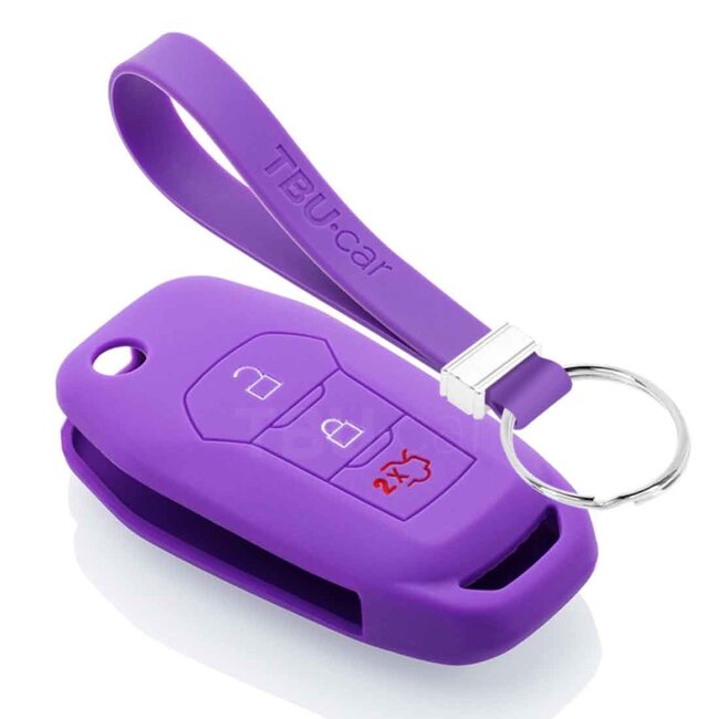 TBU car Cover chiavi auto compatibile con Ford - Copertura protettiva - Custodia Protettiva in Silicone - Viola