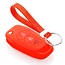 Capa para chave do carro compatível com Ford - Capa Protetora de Chave Remota de Silicone - Tampa Remota FOB - Vermelho