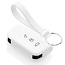 Capa para chave do carro compatível com Ford - Capa Protetora de Chave Remota de Silicone - Tampa Remota FOB - Branco
