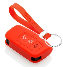 TBU car Ford Capa Silicone Chave - Vermelho